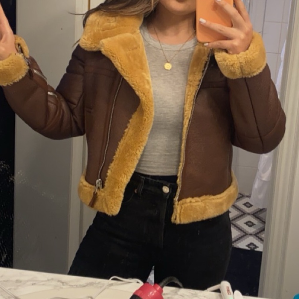 Urban Outfitters Chocolate and Caramel Teddy Jacket